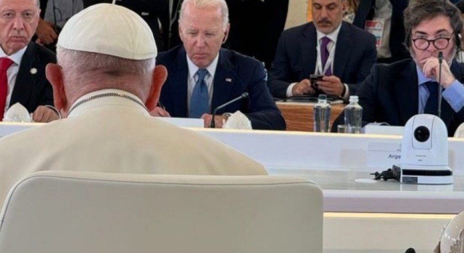 Milei, en la Cumbre por la Paz: 