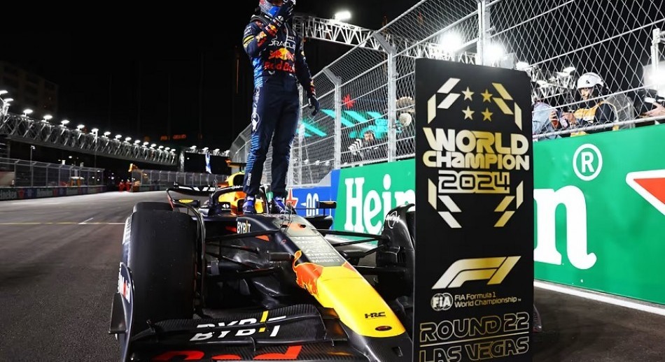Colapinto terminó 14° en Las Vegas y Verstappen se proclamó tetracampeón